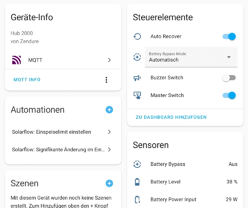Bild: MQTT Explorer - gemappte Topics