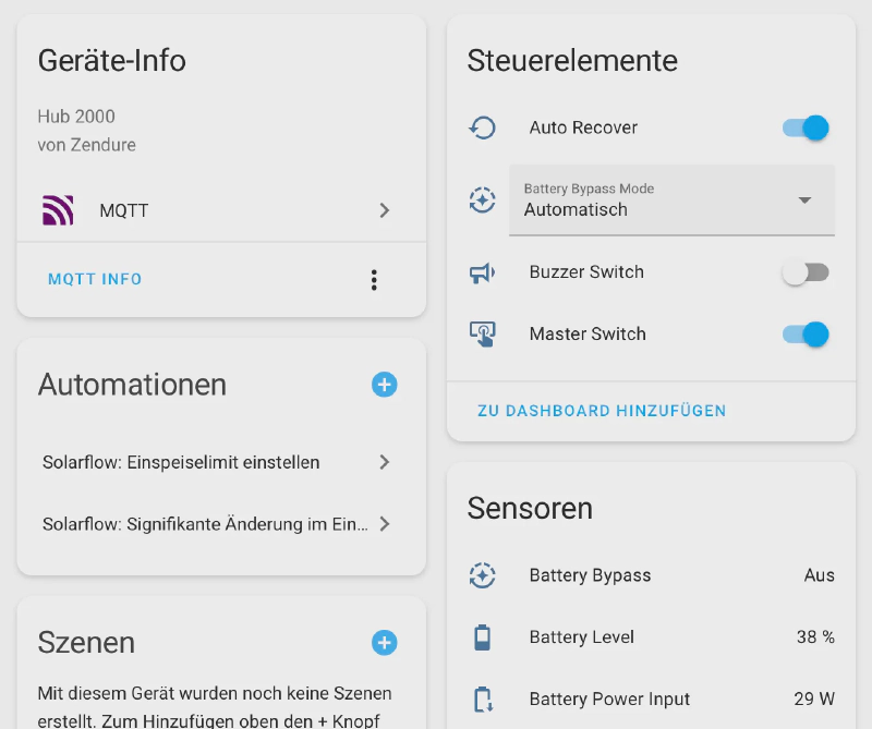 Bild: MQTT Explorer - gemappte Topics