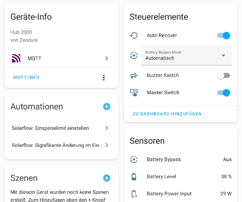 Bild: MQTT Explorer - gemappte Topics